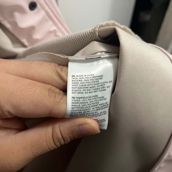 Lands' End Women's Light Pink Trench Coat - Picture 3 of 4